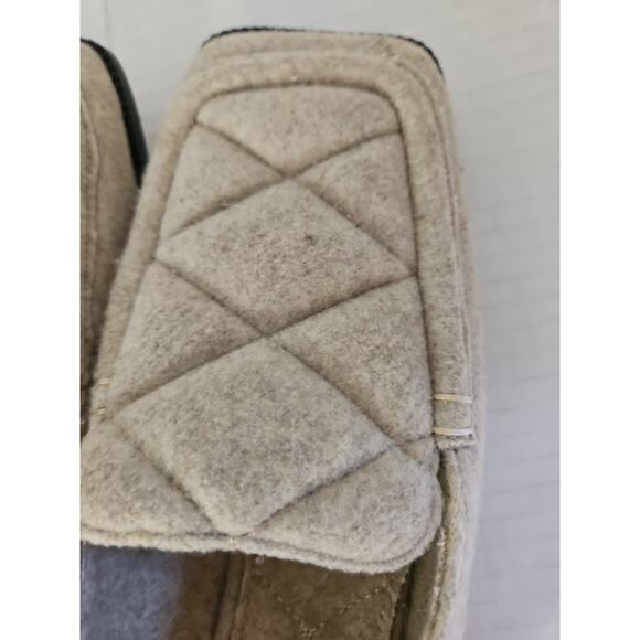 Na-kd Taupe Color Womens Loafers Quilted Upper Square Toe Size 39 (8.5) - Picture 10 of 16
